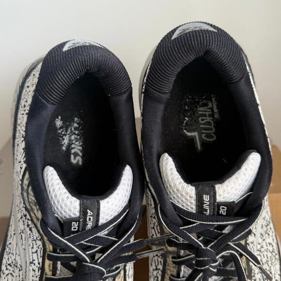 Brooks Adrenaline 20 Black/White Women Running Sneakers - SZ 11 - Picture 6 of 12